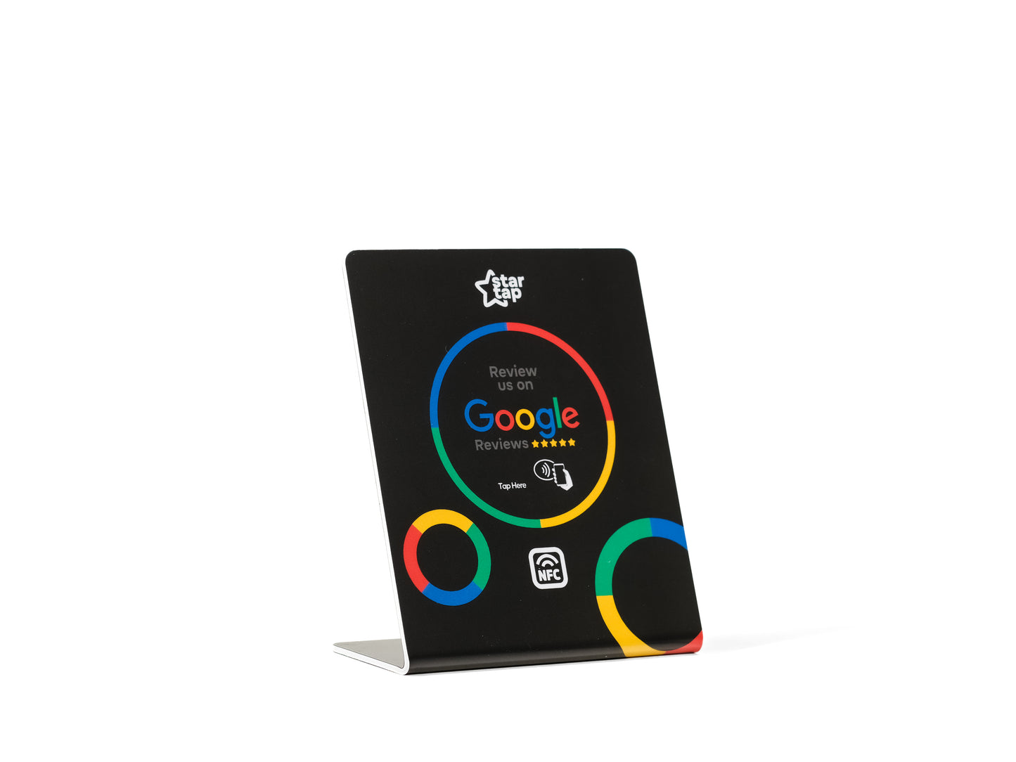 Google 5-Star Review NFC Stand (Black) - Startap Company Limited
