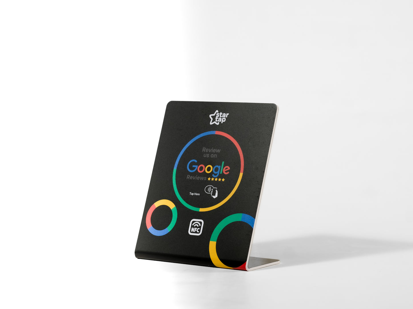 Google 5-Star Review NFC Stand (Black) - Startap Company Limited