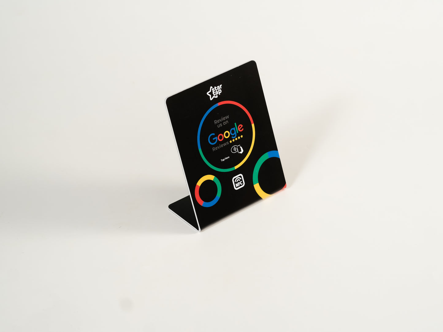 Google 5-Star Review NFC Stand (Black) - Startap Company Limited