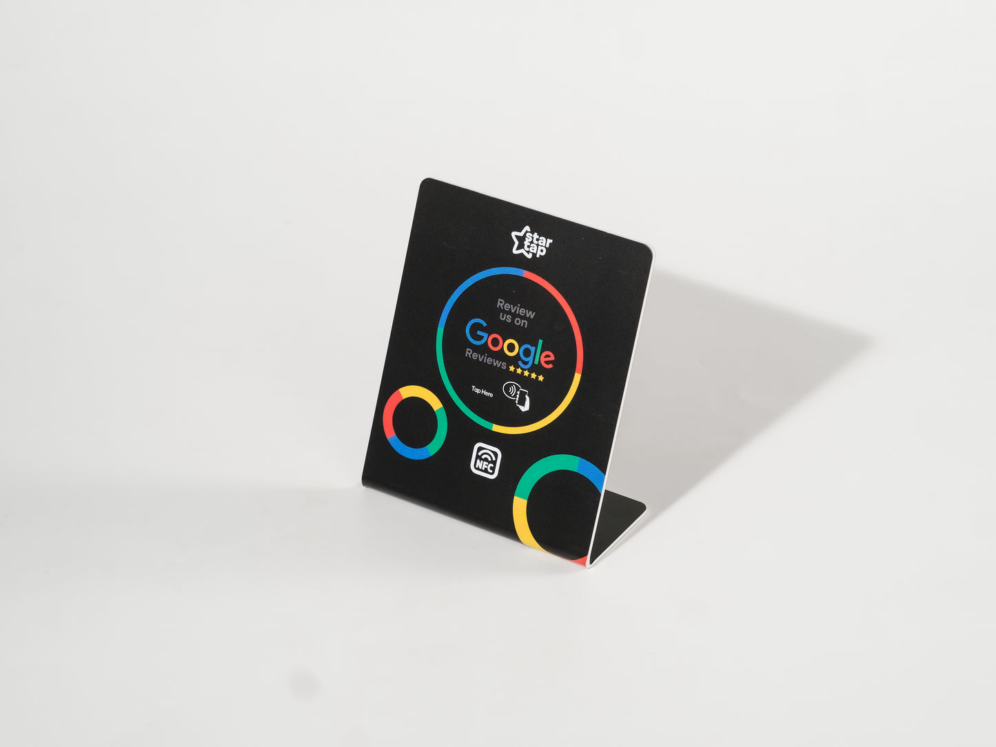 Google 5-Star Review NFC Stand (Black) - Startap Company Limited