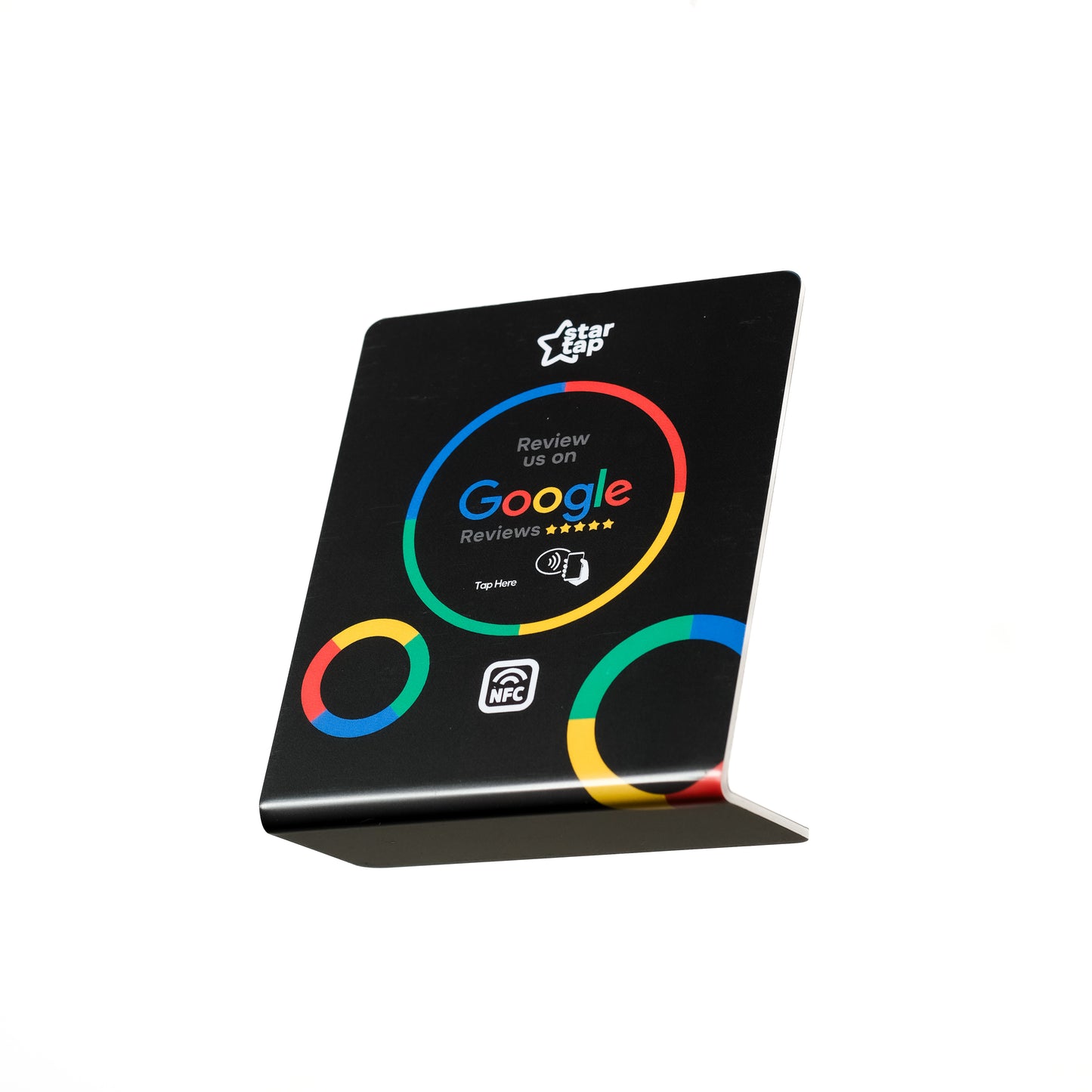 Google 5-Star Review NFC Stand (Black) - Startap Company Limited
