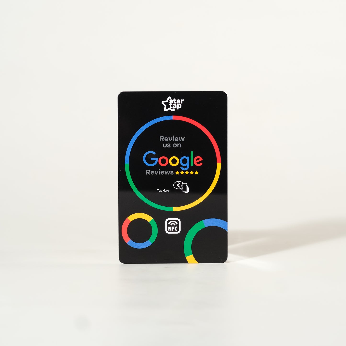 Google 5-Star Review NFC Card (Black) - Startap Company Limited