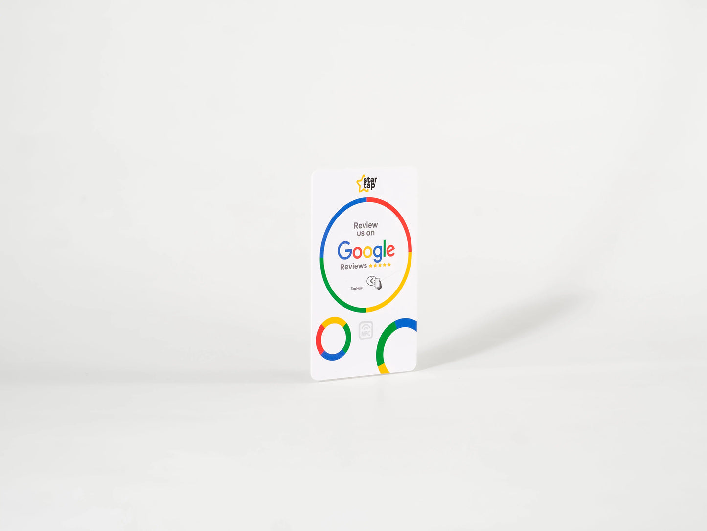 Google 5-Star Review NFC Card (White) - Startap Company Limited