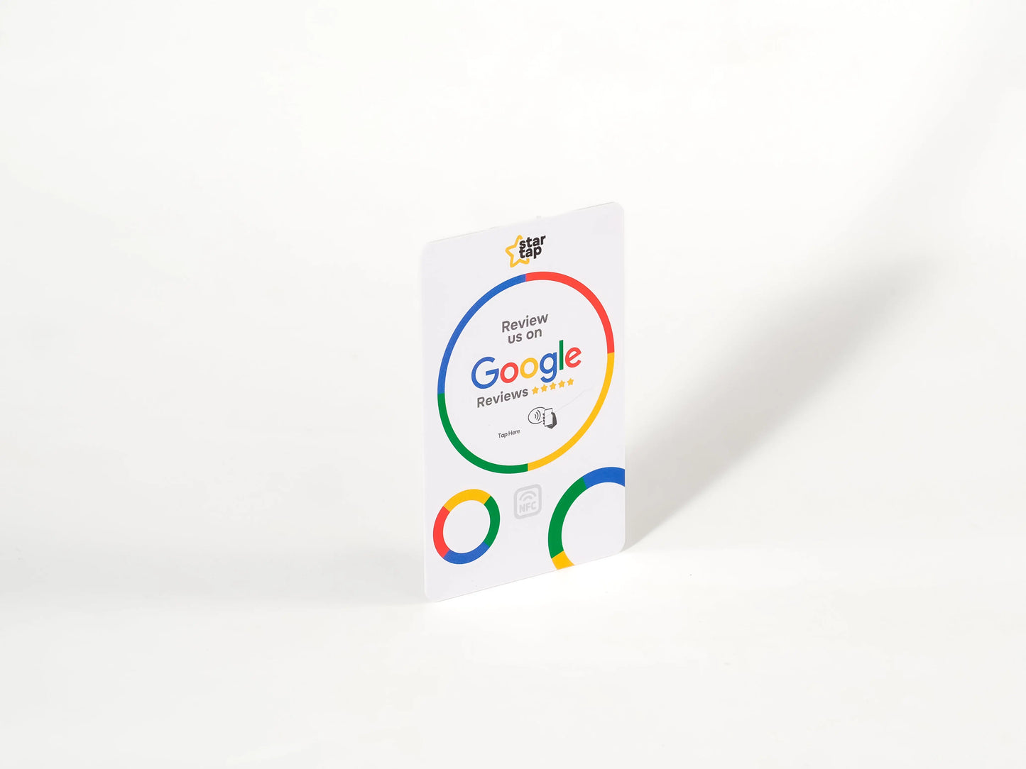 Google 5-Star Review NFC Card (White) - Startap Company Limited