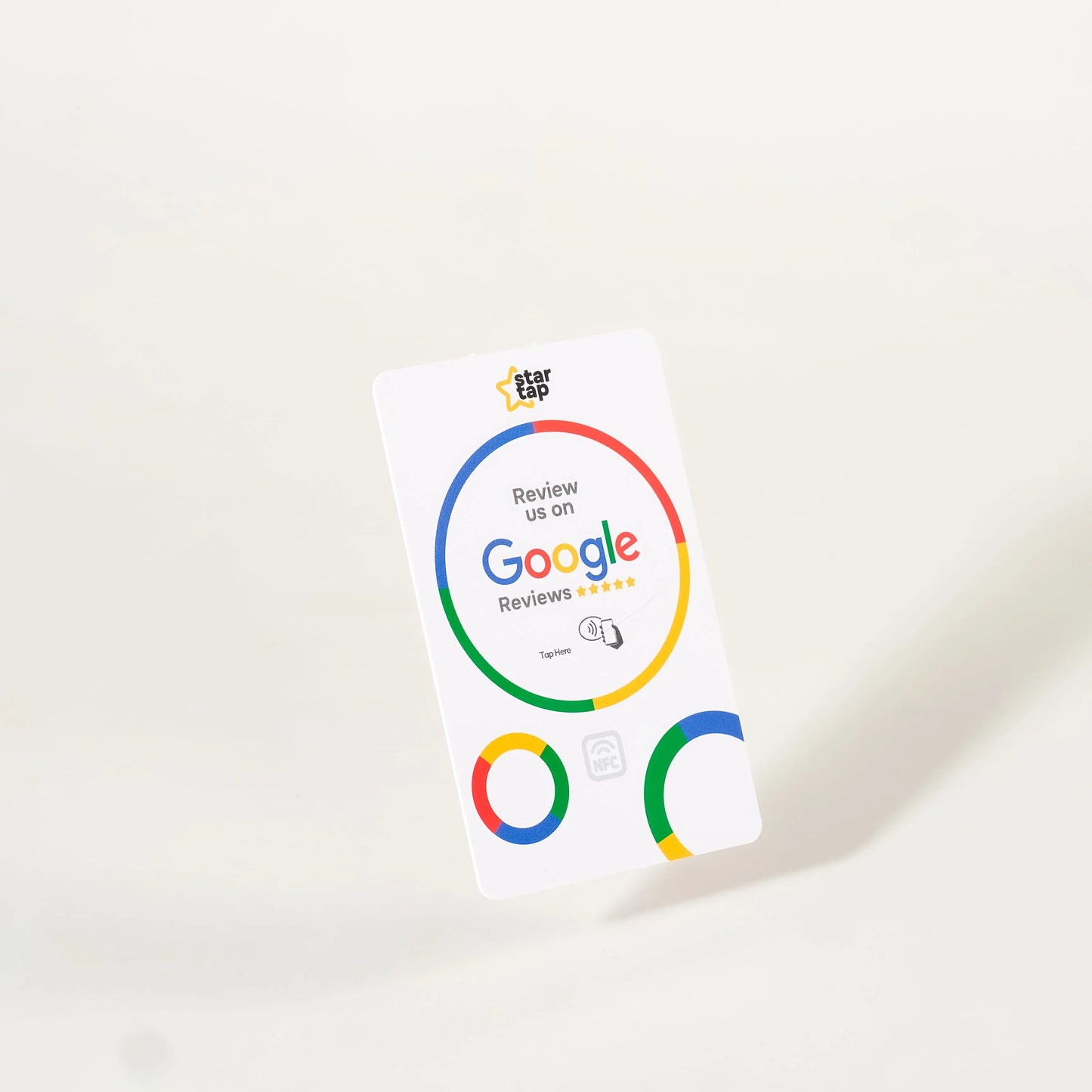 Google 5-Star Review NFC Card (White) - Startap Company Limited