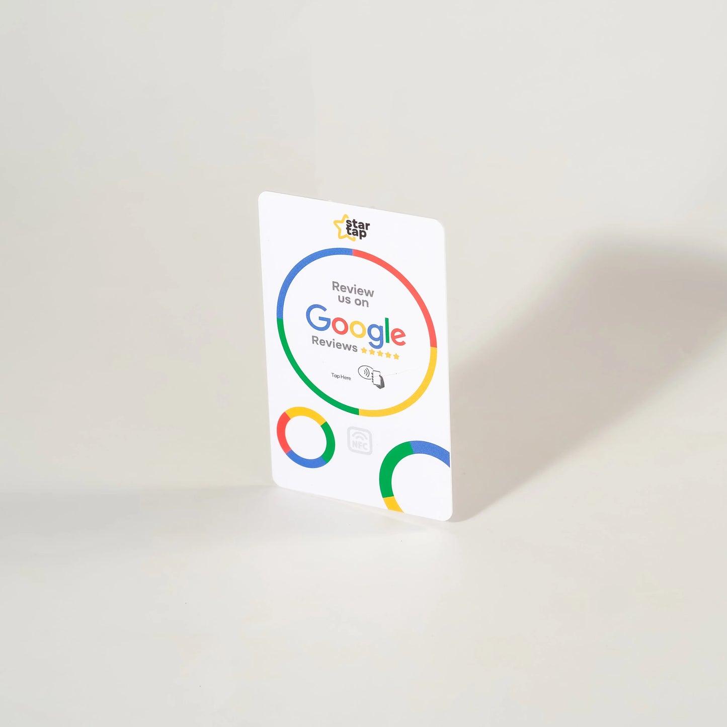 Google 5-Star Review NFC Card (White) - Startap Company Limited
