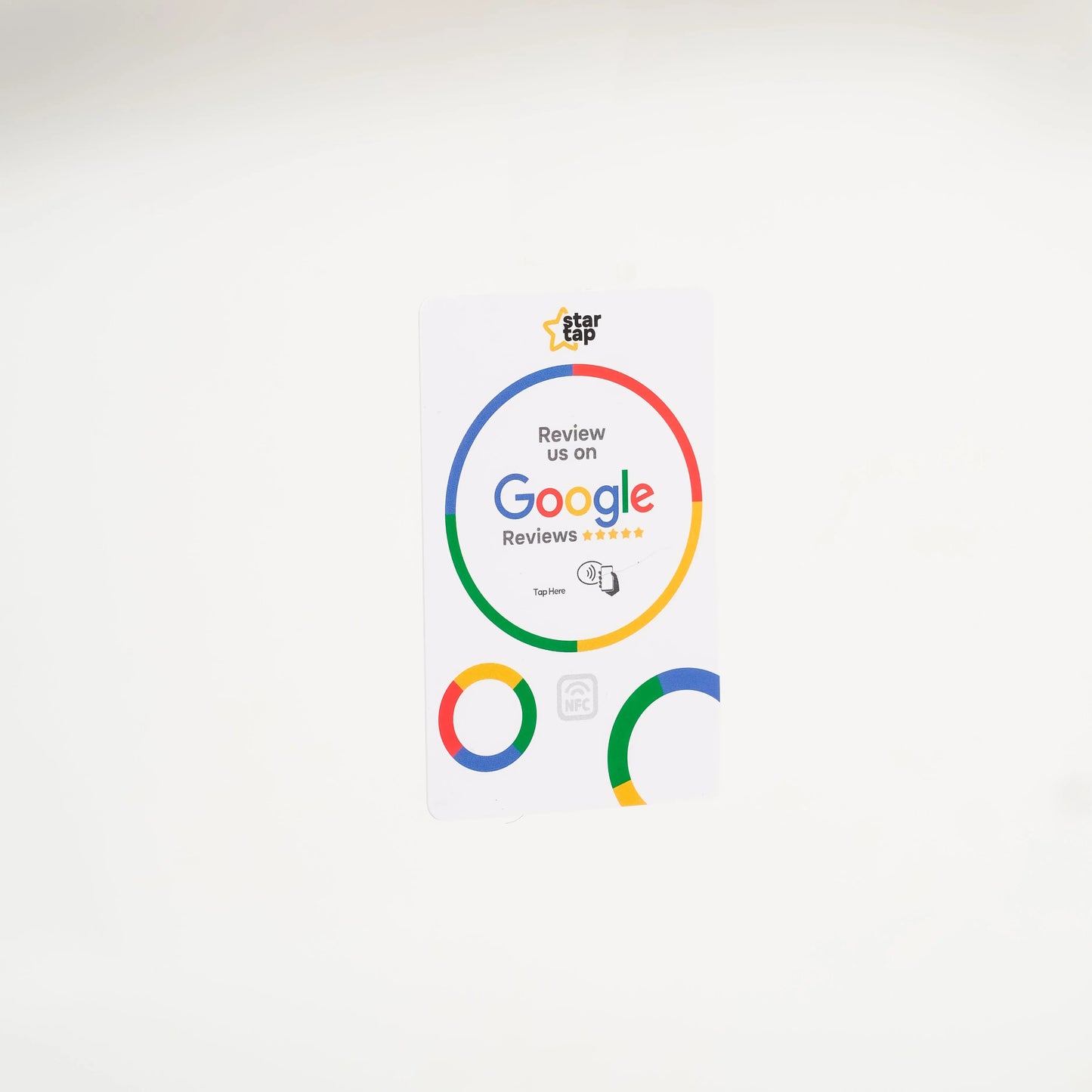Google 5-Star Review NFC Card (White) - Startap Company Limited
