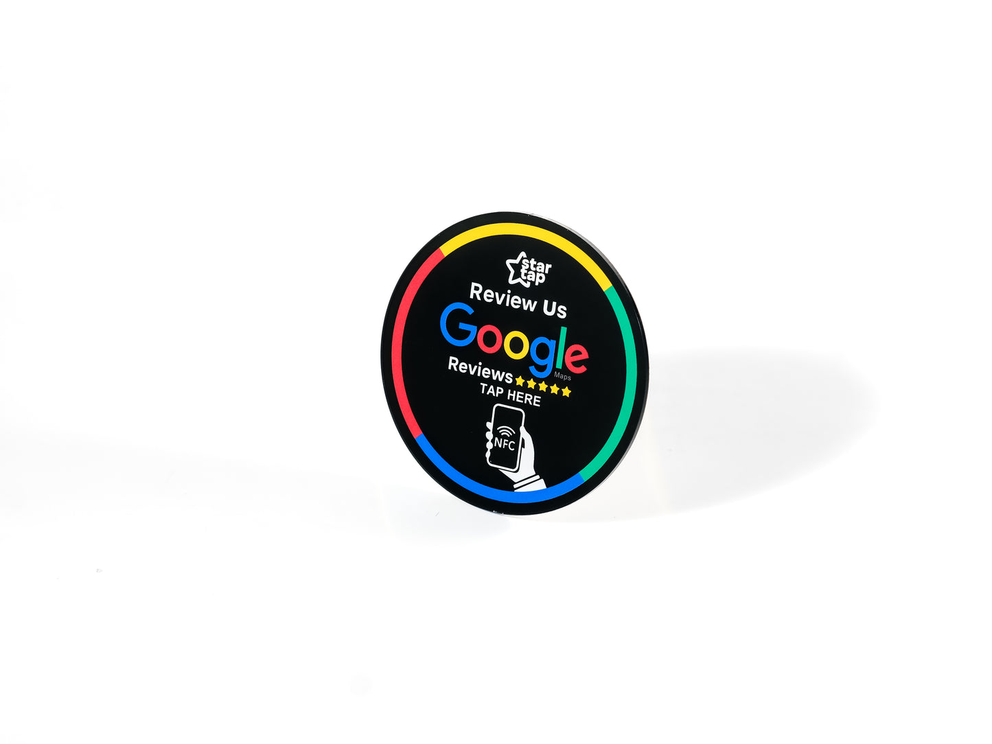 Google 5-Star Review NFC Plaque (Black) - Startap Company Limited