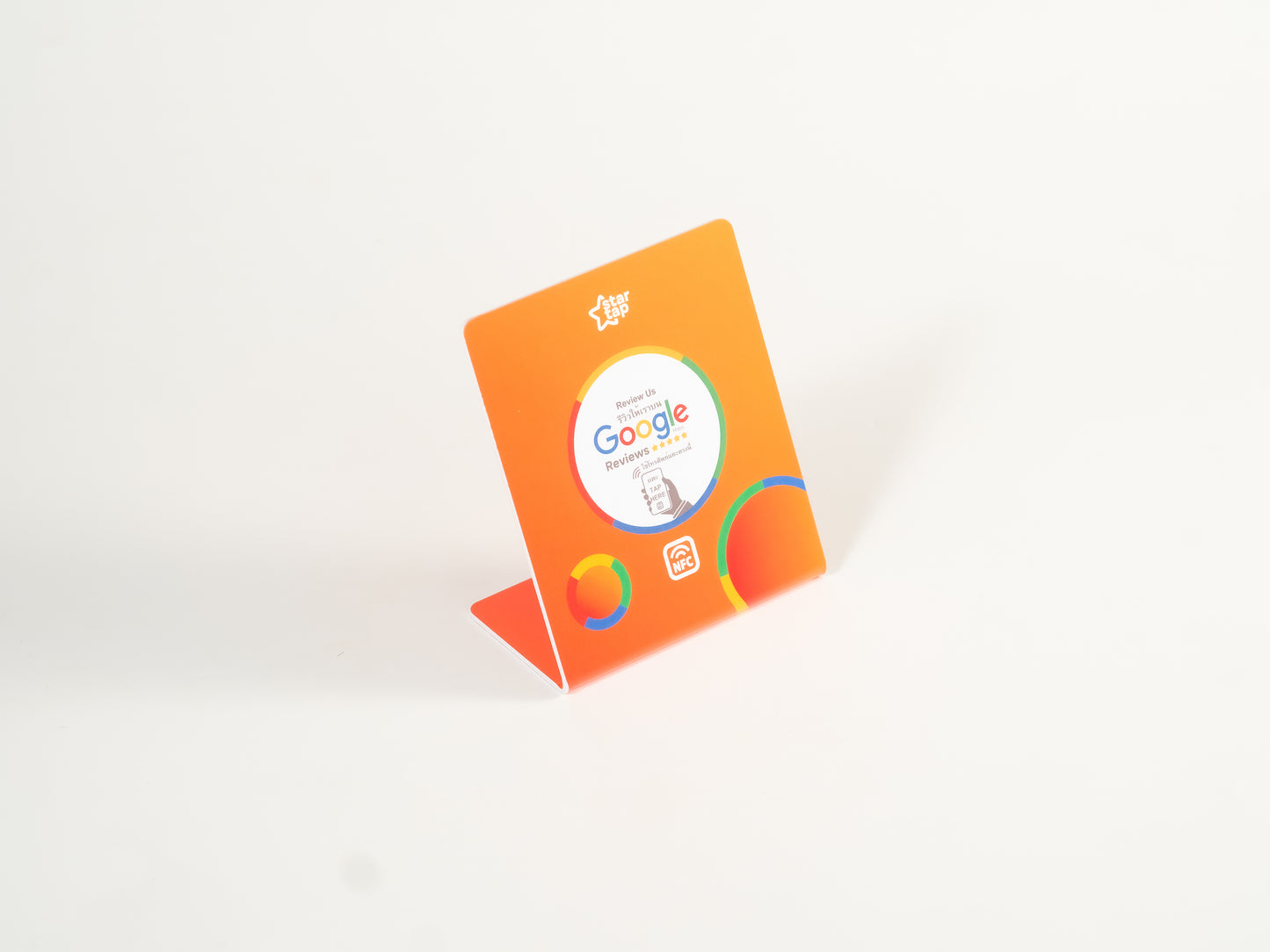 Google 5-Star Review NFC Stand (Orange) - Startap Company Limited