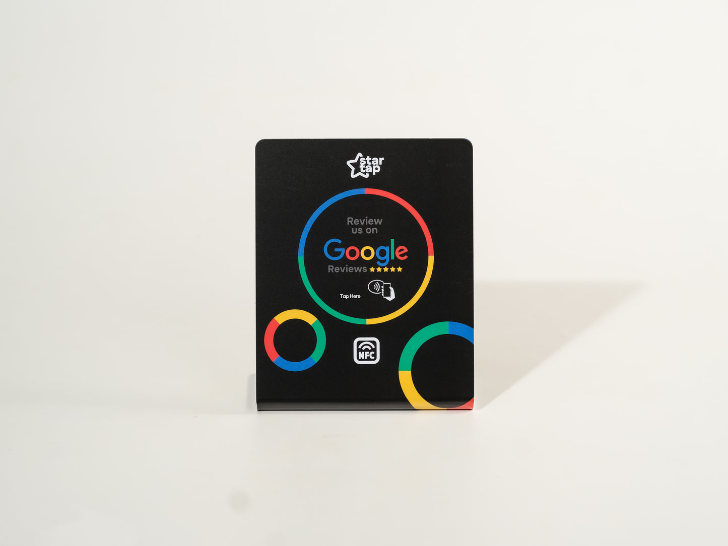 Google 5-Star Review NFC Stand (Black) - Startap Company Limited