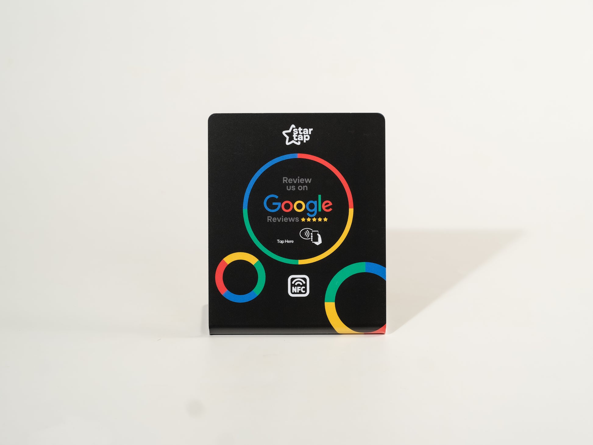 Google 5-Star Review NFC Stand (Black) - Startap Company Limited