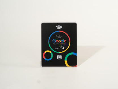 Google 5-Star Review NFC Stand (Black) - Startap Company Limited
