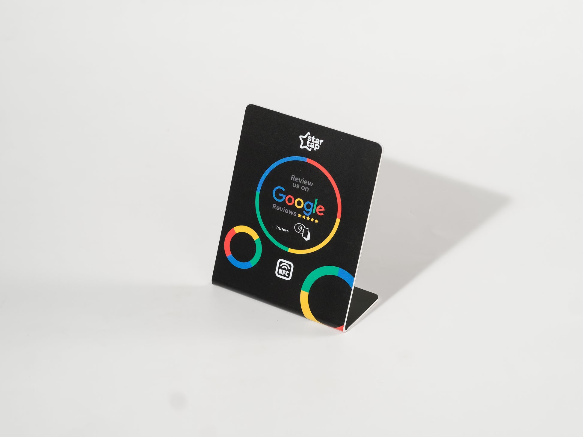 Google 5-Star Review NFC Stand (Black) - Startap Company Limited