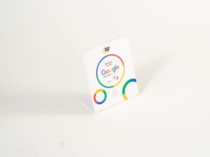 Google 5-Star Review NFC Stand (White) - Startap Company Limited