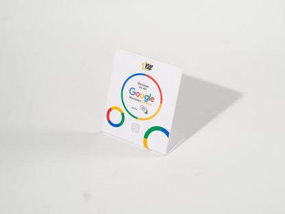 Google 5-Star Review NFC Stand (White) - Startap Company Limited