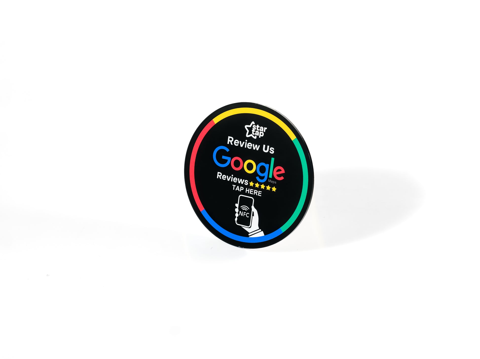 Google 5-Star Review NFC Plaque (Black) - Startap Company Limited
