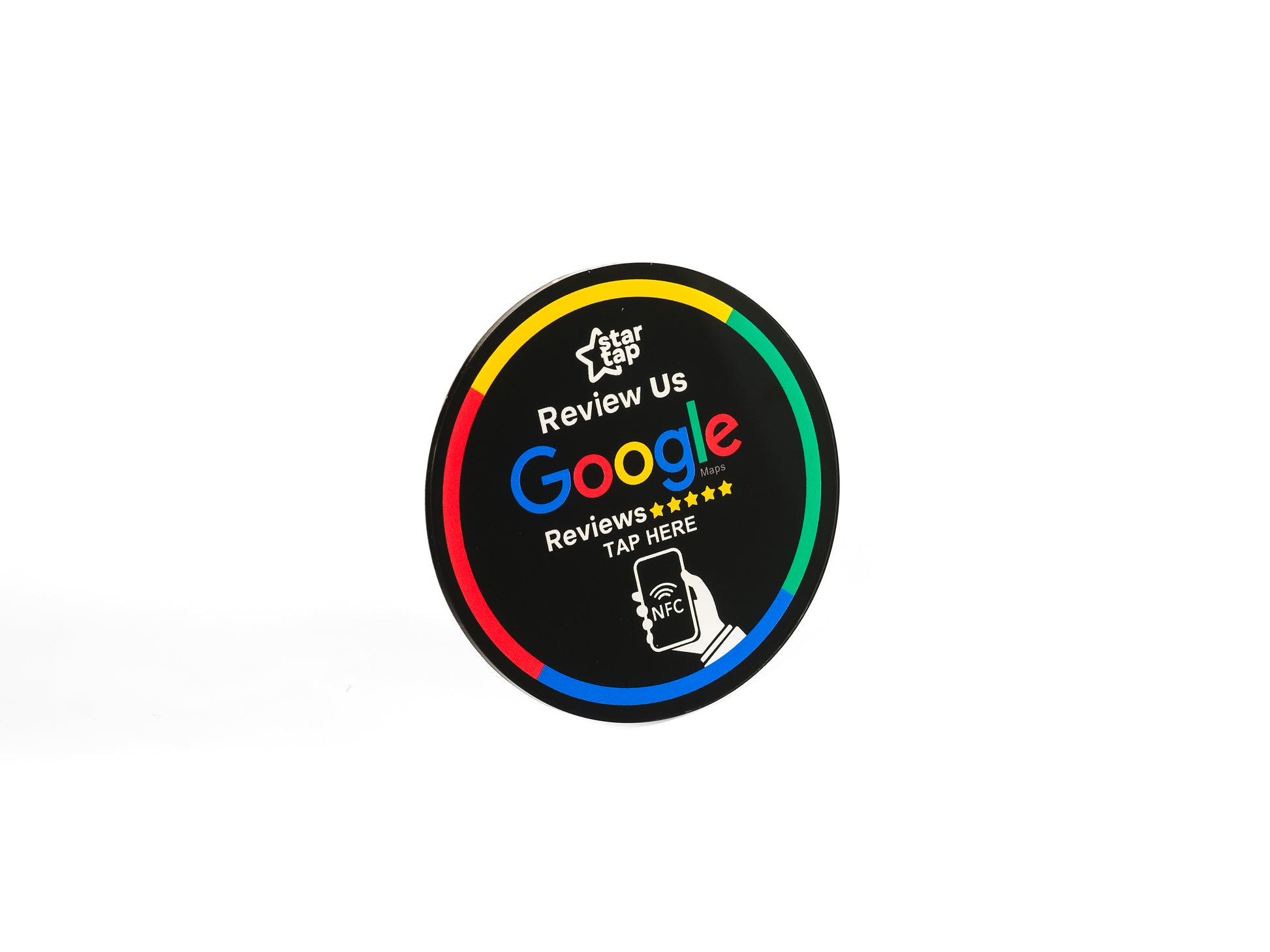 Google 5-Star Review NFC Plaque (Black) - Startap Company Limited