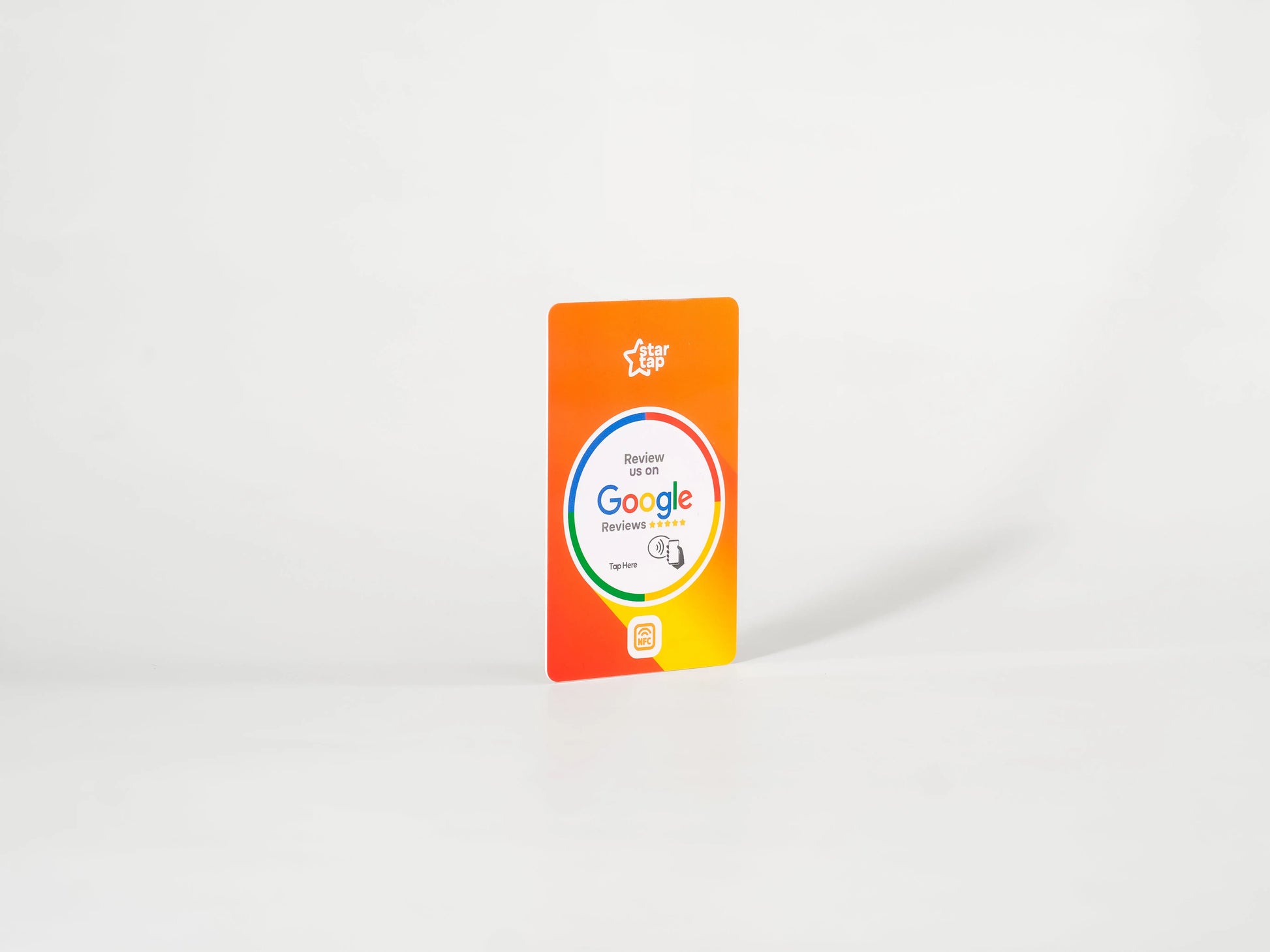 Google 5-Star Review NFC Card (Orange) - Startap Company Limited