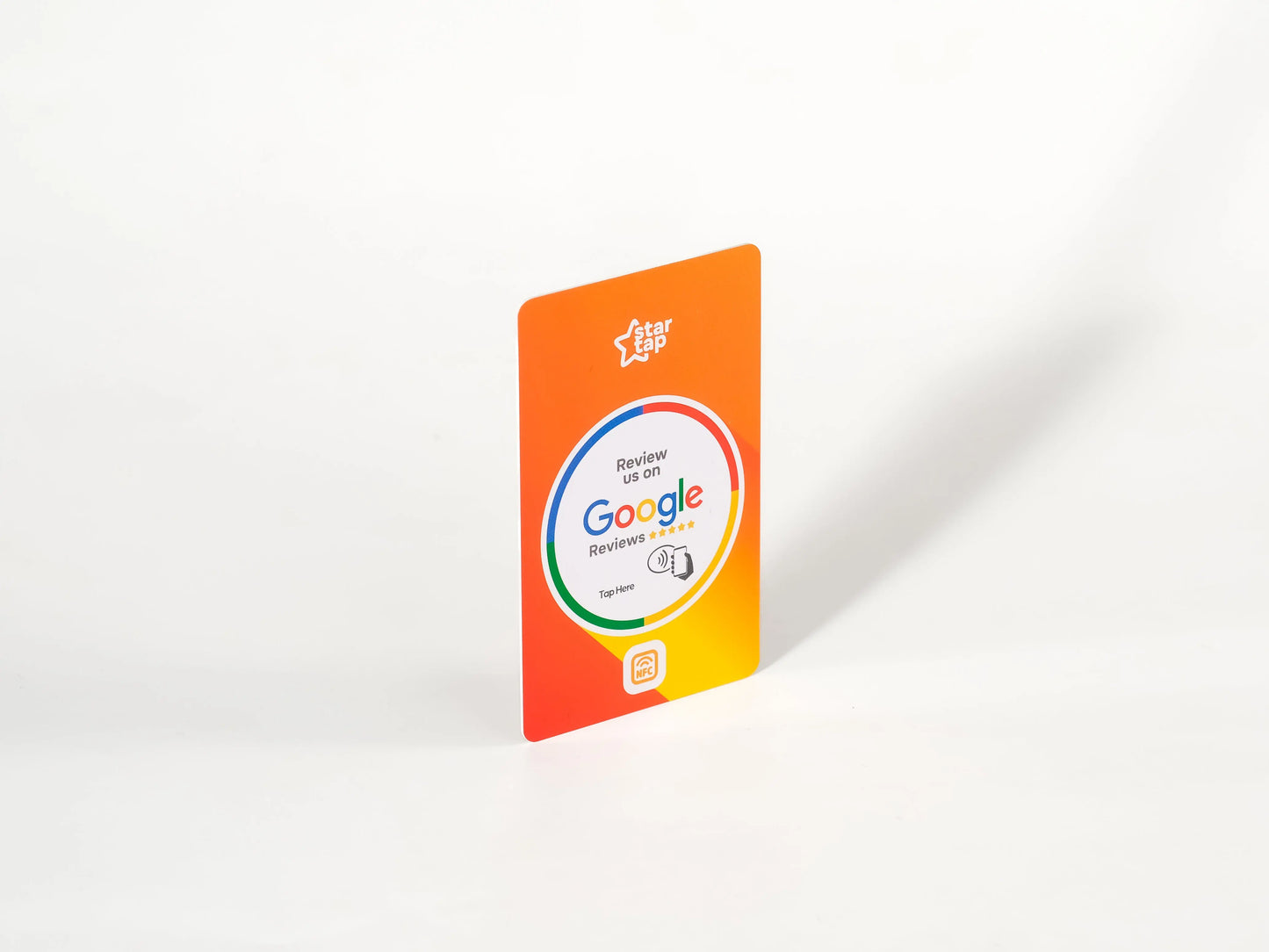 Google 5-Star Review NFC Card (Orange) - Startap Company Limited