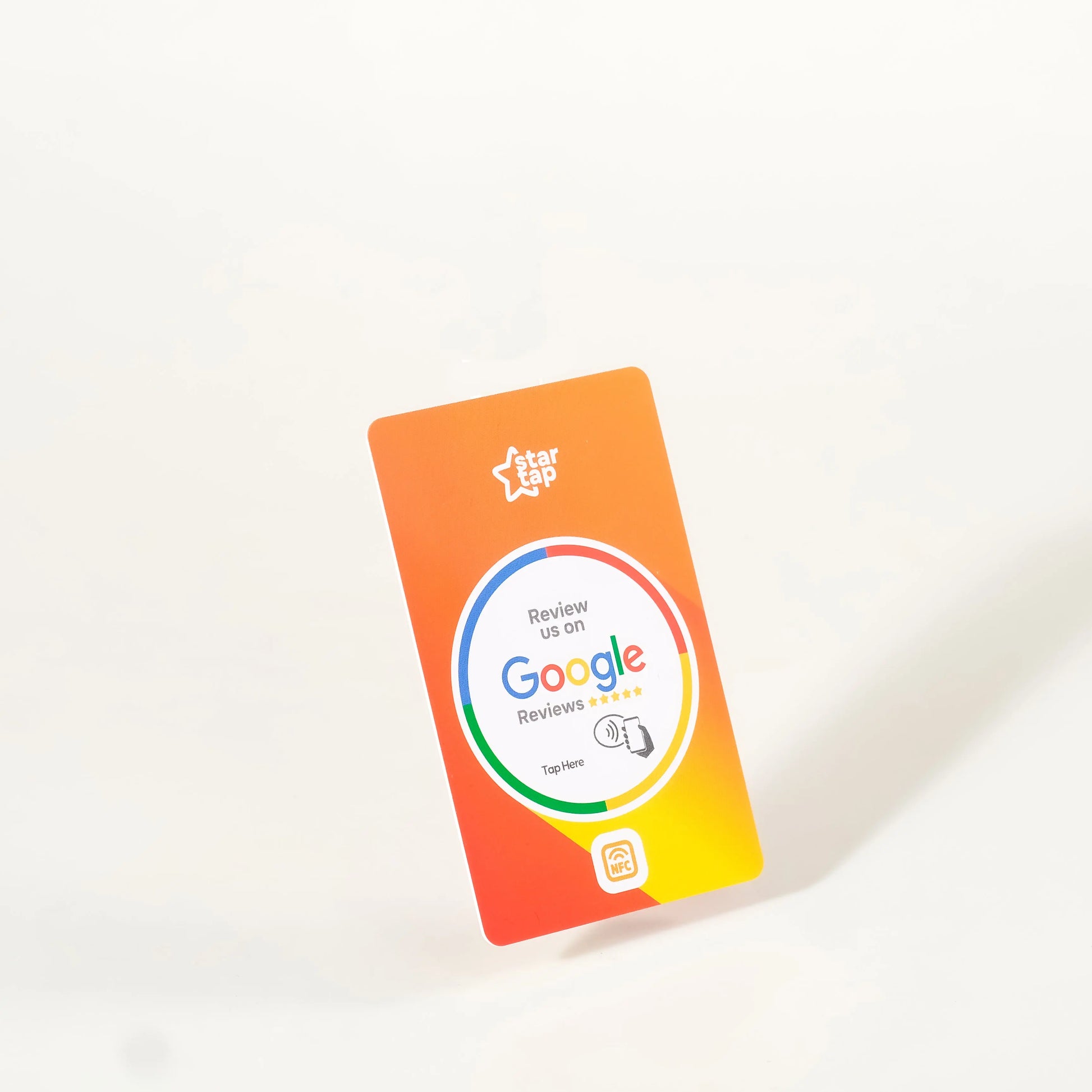 Google 5-Star Review NFC Card (Orange) - Startap Company Limited