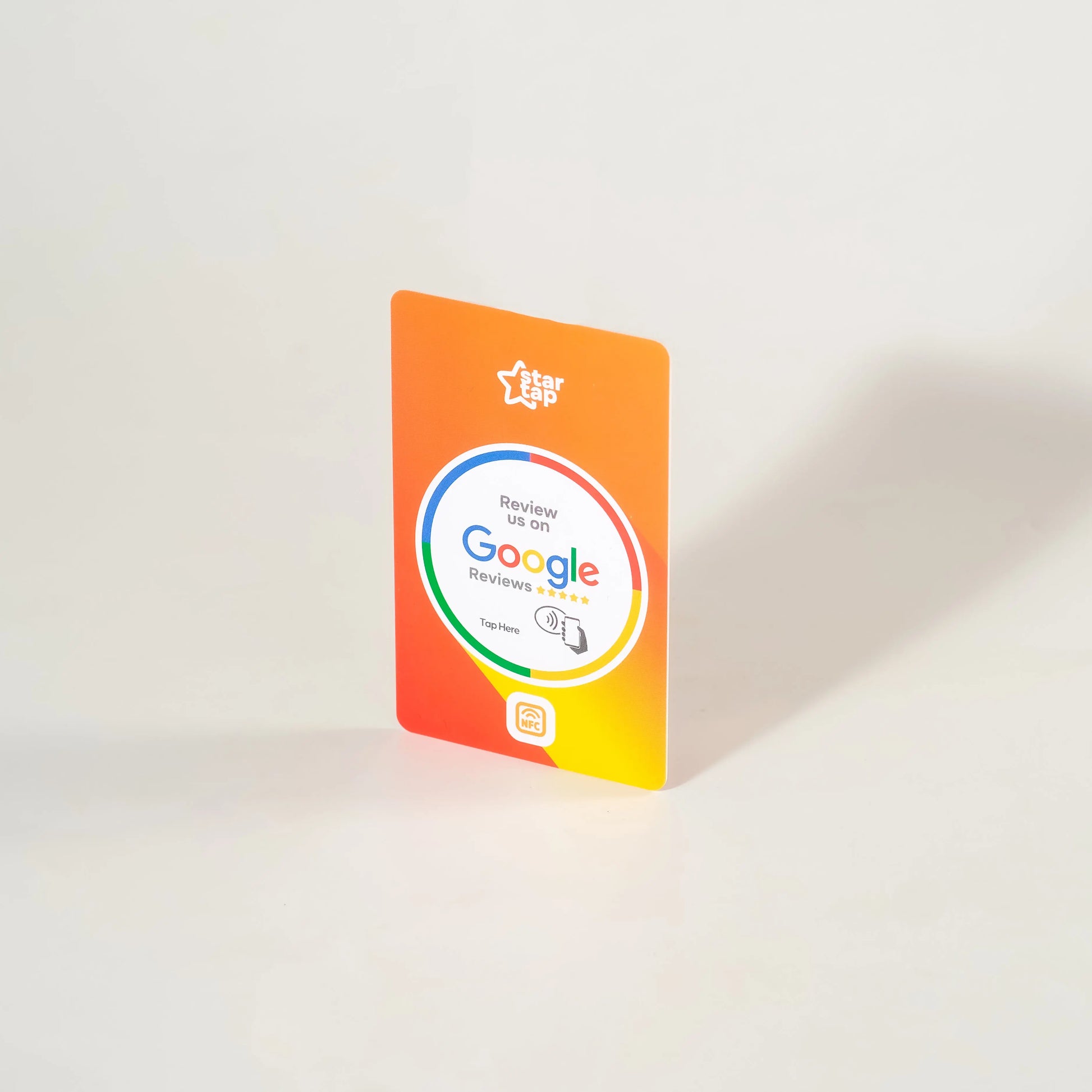 Google 5-Star Review NFC Card (Orange) - Startap Company Limited