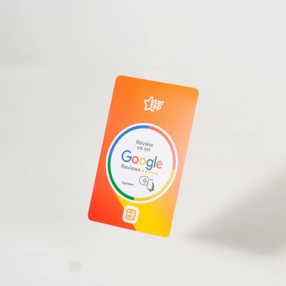 Google 5-Star Review NFC Card (Orange) - Startap Company Limited