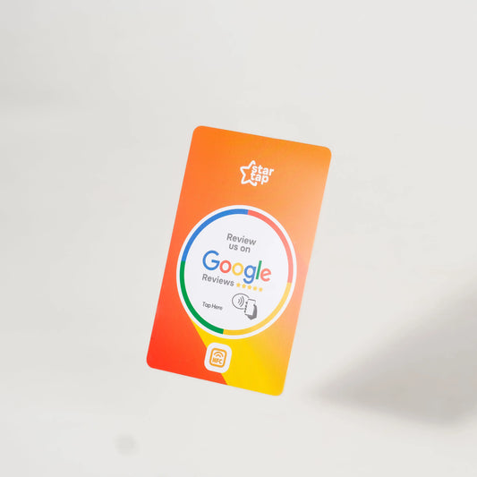 Google 5-Star Review NFC Card (Orange) - Startap Company Limited