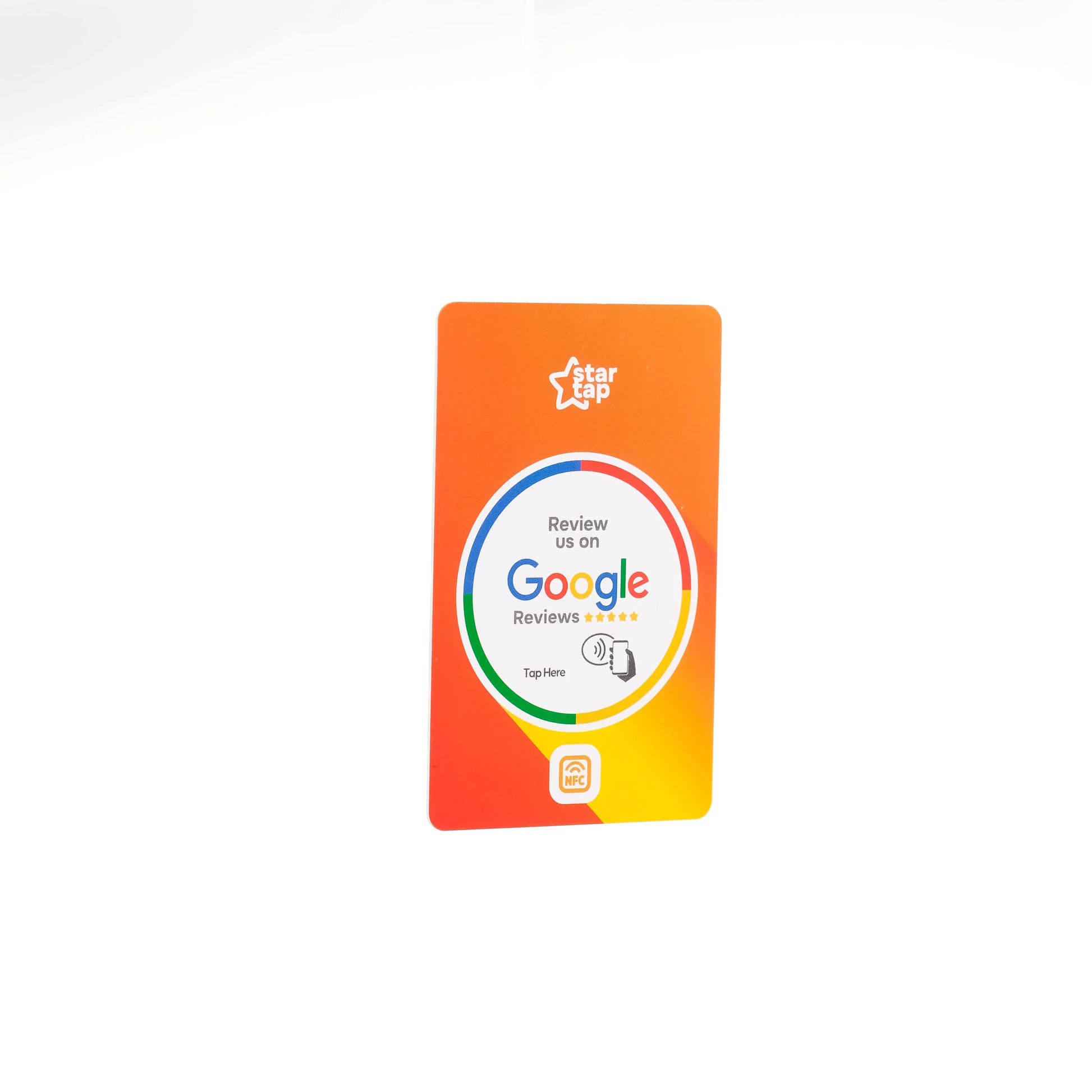 Google 5-Star Review NFC Card (Orange) - Startap Company Limited