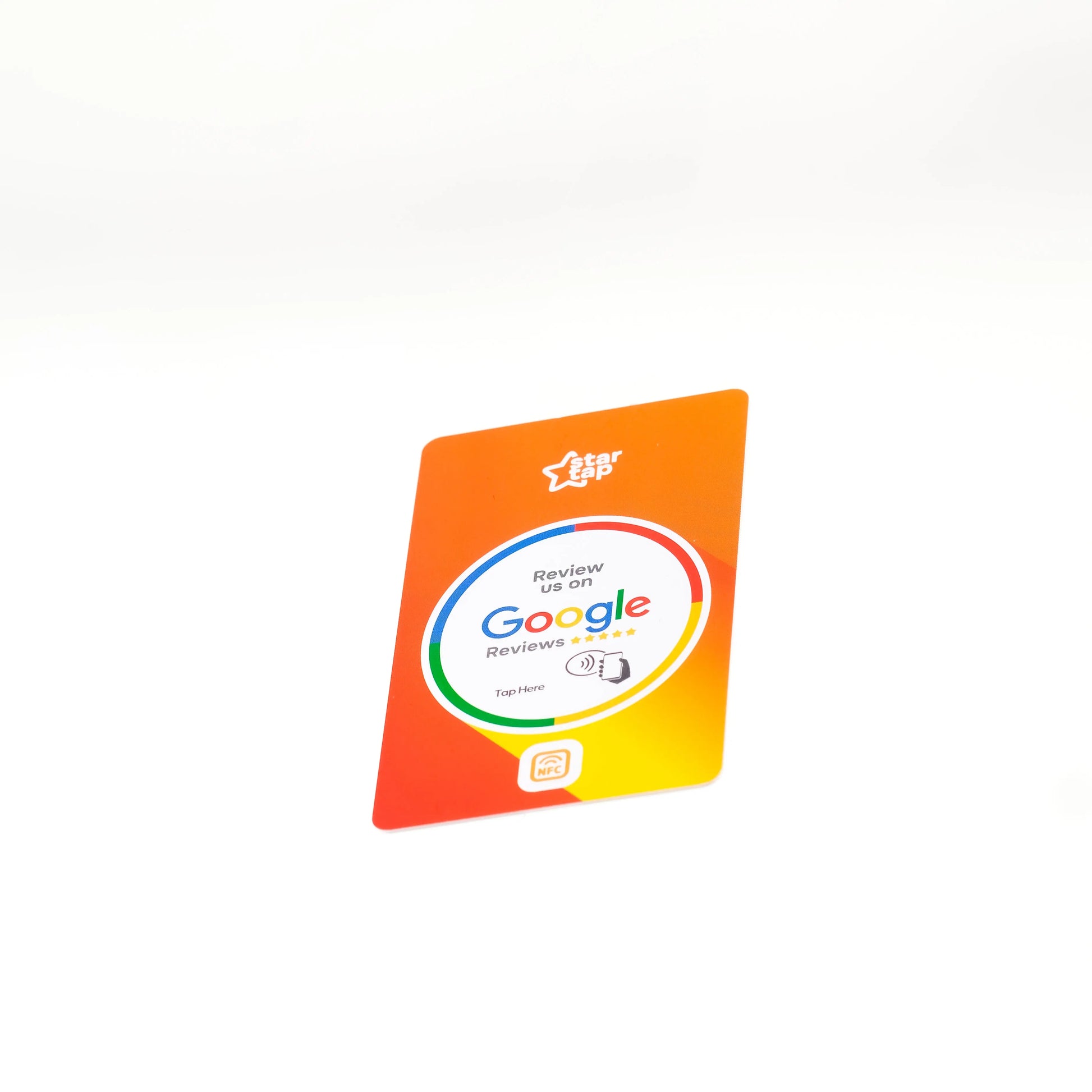 Google 5-Star Review NFC Card (Orange) - Startap Company Limited