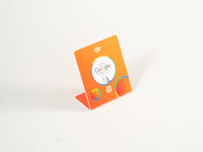Google 5-Star Review NFC Stand (Orange) - Startap Company Limited
