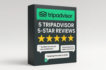 package of 5 TripAdvisor 5-Star reviews
